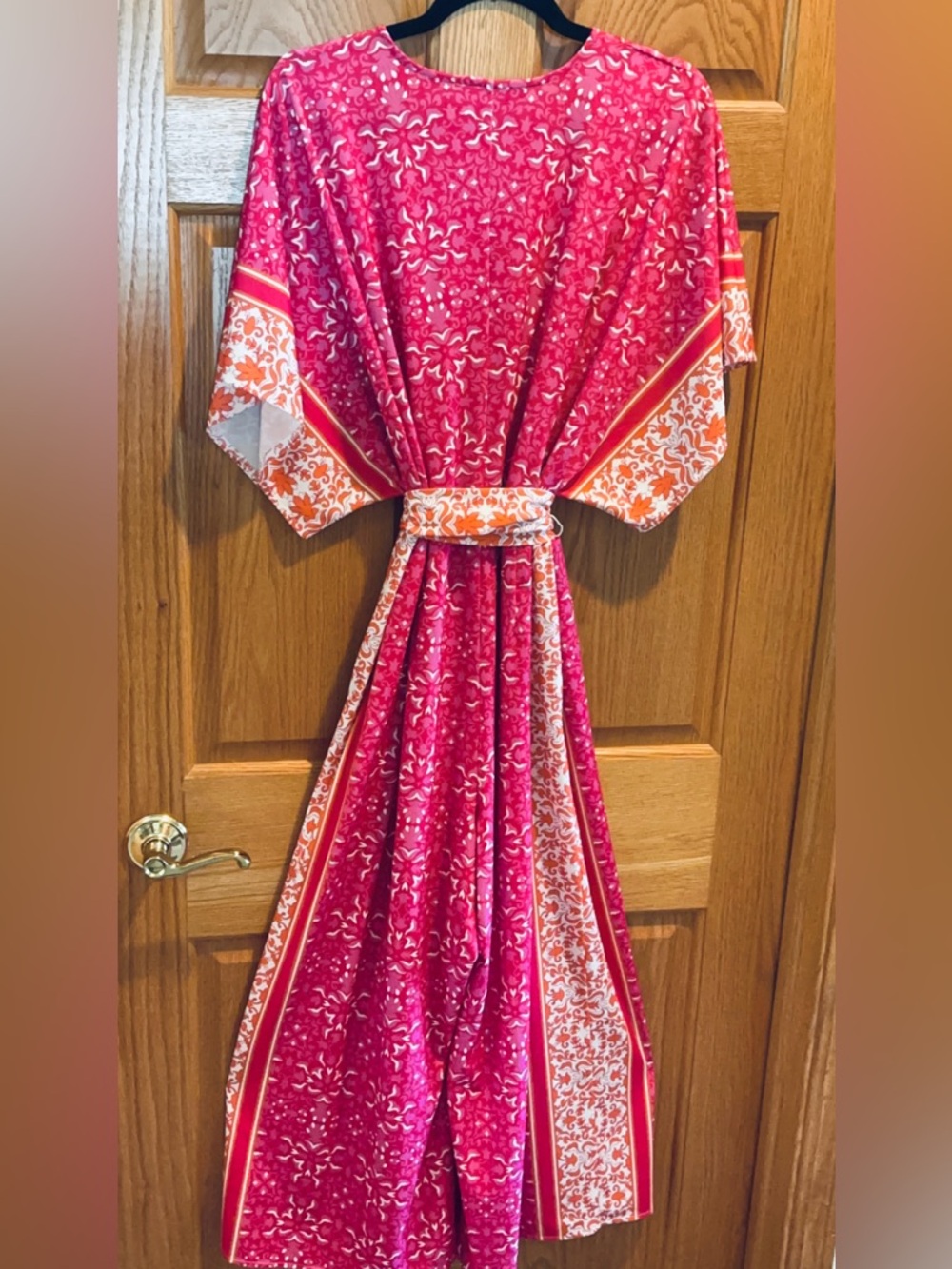 Eloquii Boho Wide Leg Kimono Cropped Jumpsuit Size 14/16 - Picture 7 of 10